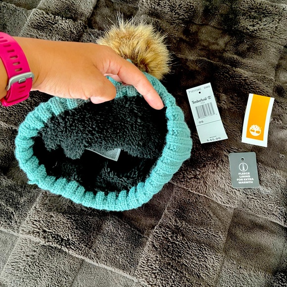 Timberland Fleece Lined Pom Beanie - Picture 2 of 2